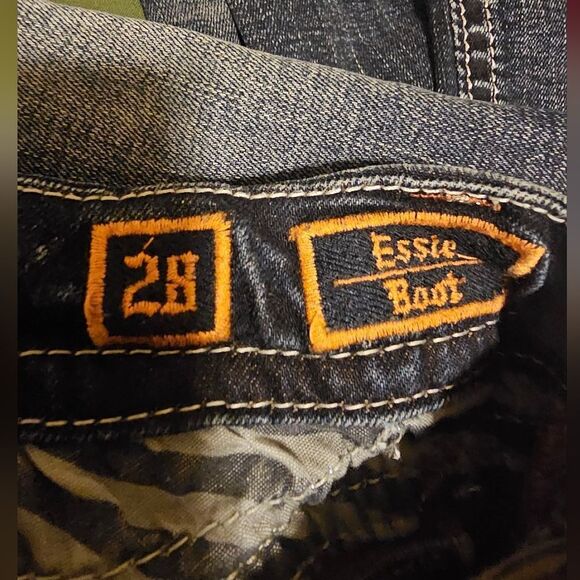 ROCK REVIVAL Essie Bootcut Jeans Sequin Bling - Size 28 - Picture 11 of 13